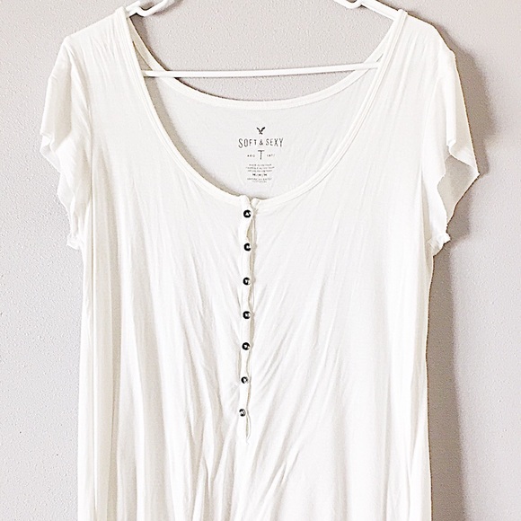 American Eagle Outfitters Tops - American Eagle Outfitters Soft & Sexy White Shirt